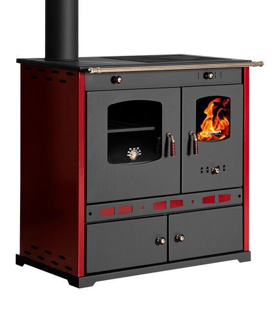 Prometey Perfect Lux Eco Left — left flue viewed from front