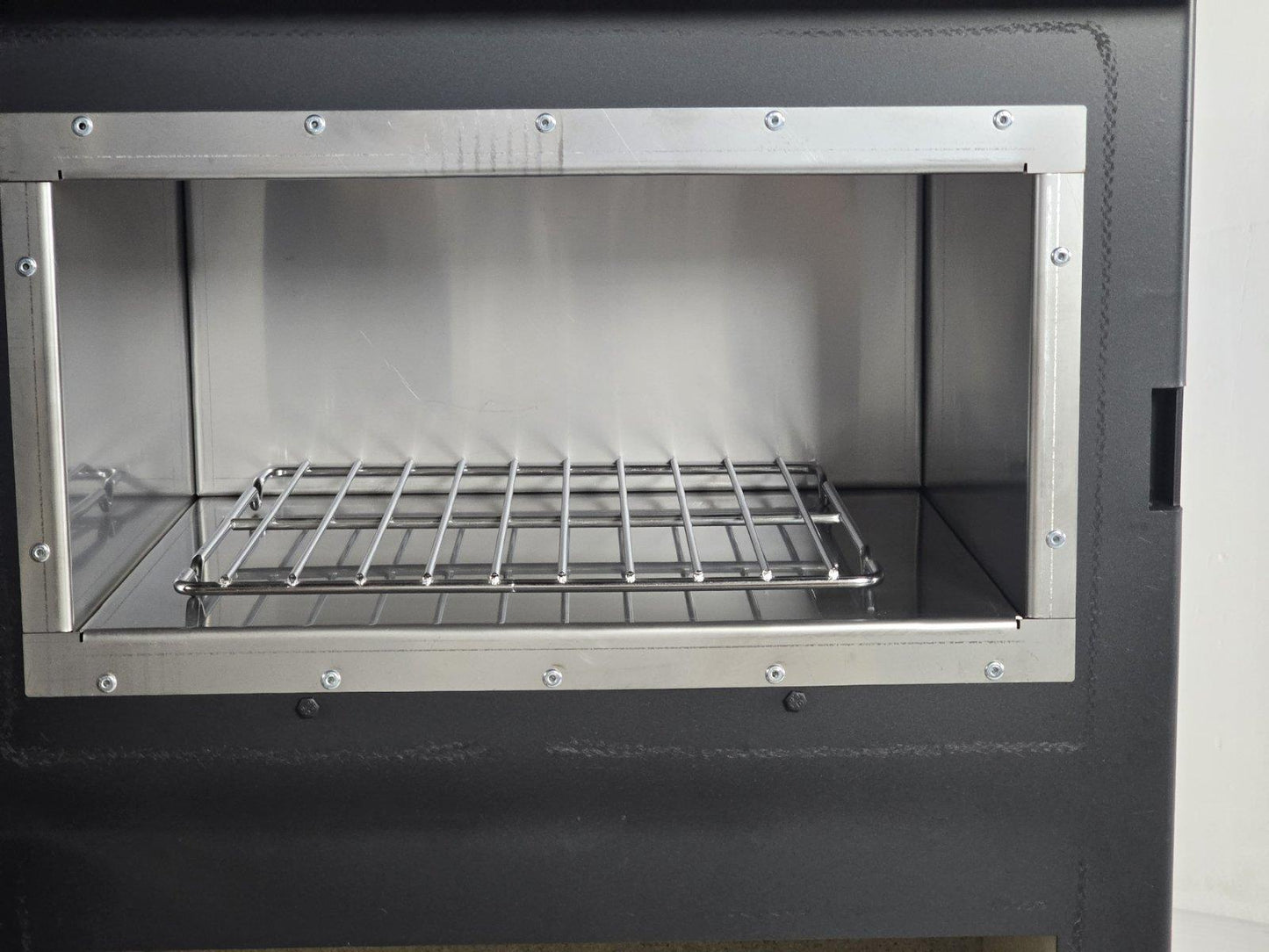 Verso F Inox — stainless steel oven interior