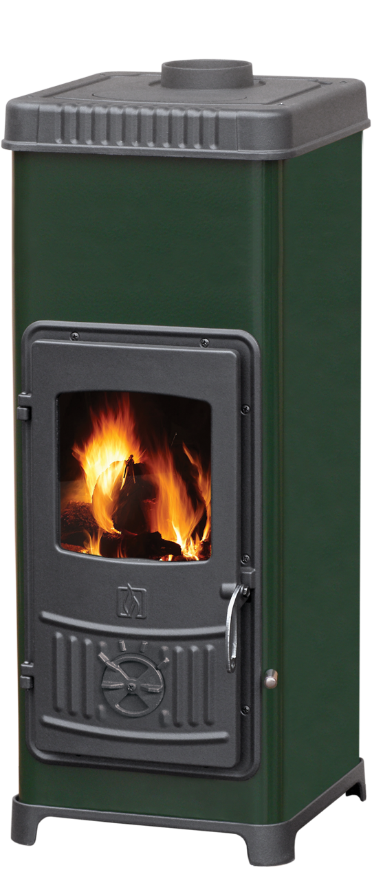 Plamen Dora 10 N wood-burning room stove – green