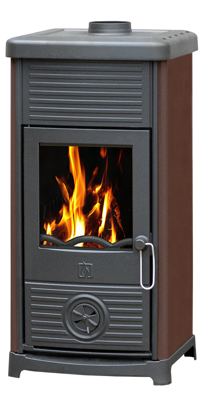 Plamen Maestral N wood-burning room stove – brown