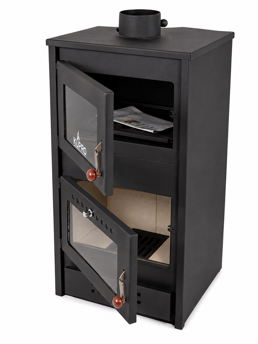 Kupro F Steel Top Wood-Burning Stove with Oven – 7.9 kW – image 3