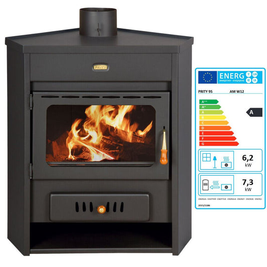 PRITY AM W12 Wood-Burning Stove with Water Boiler – image 2