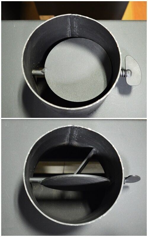 Prity K1 — Flue damper detail