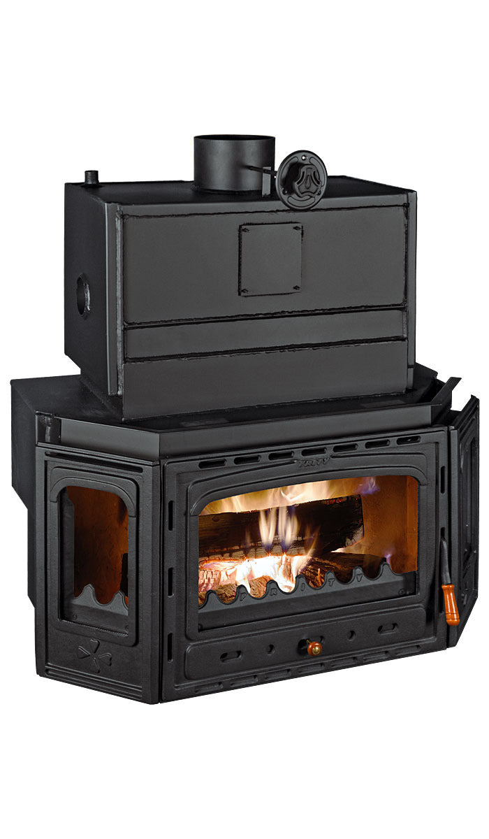 Prity TC W35 Wood Burning Fireplace Insert with Boiler