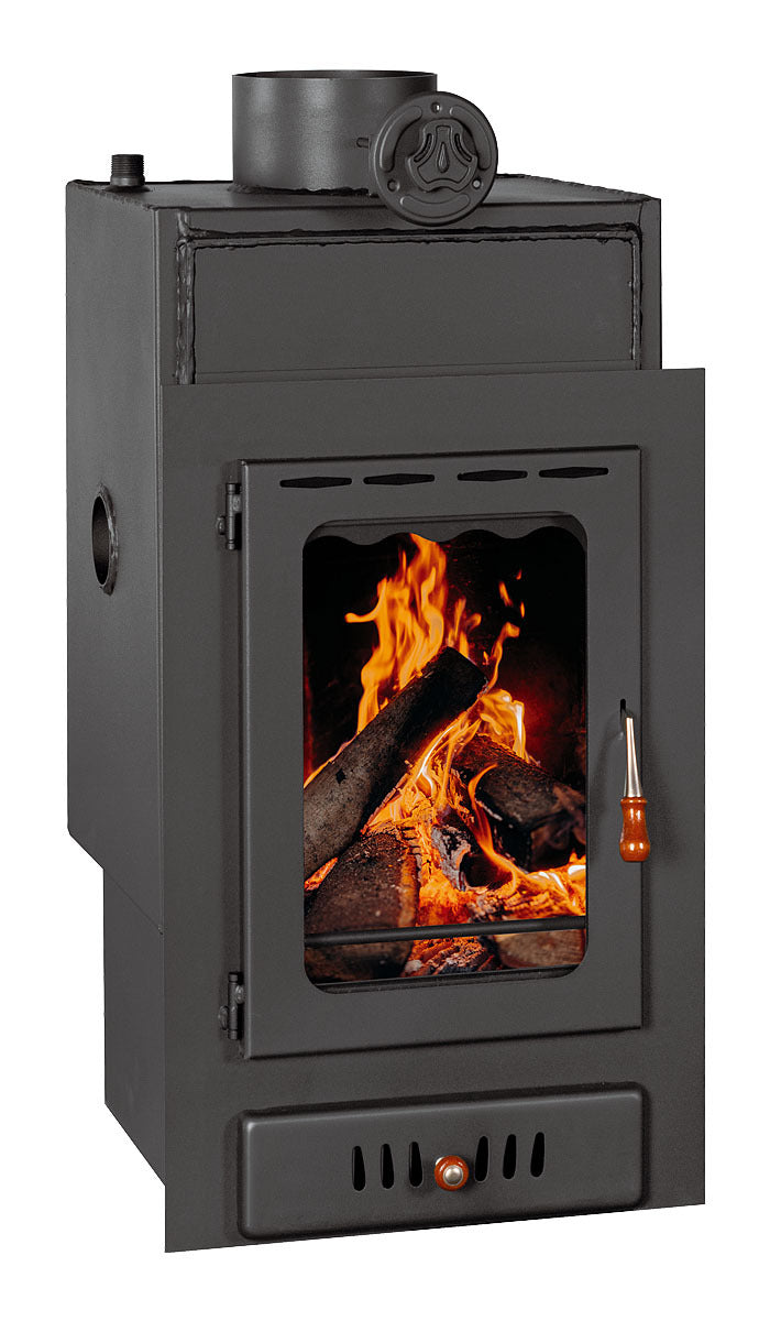 Prity VM W15 Wood Burning Fireplace Insert with Boiler