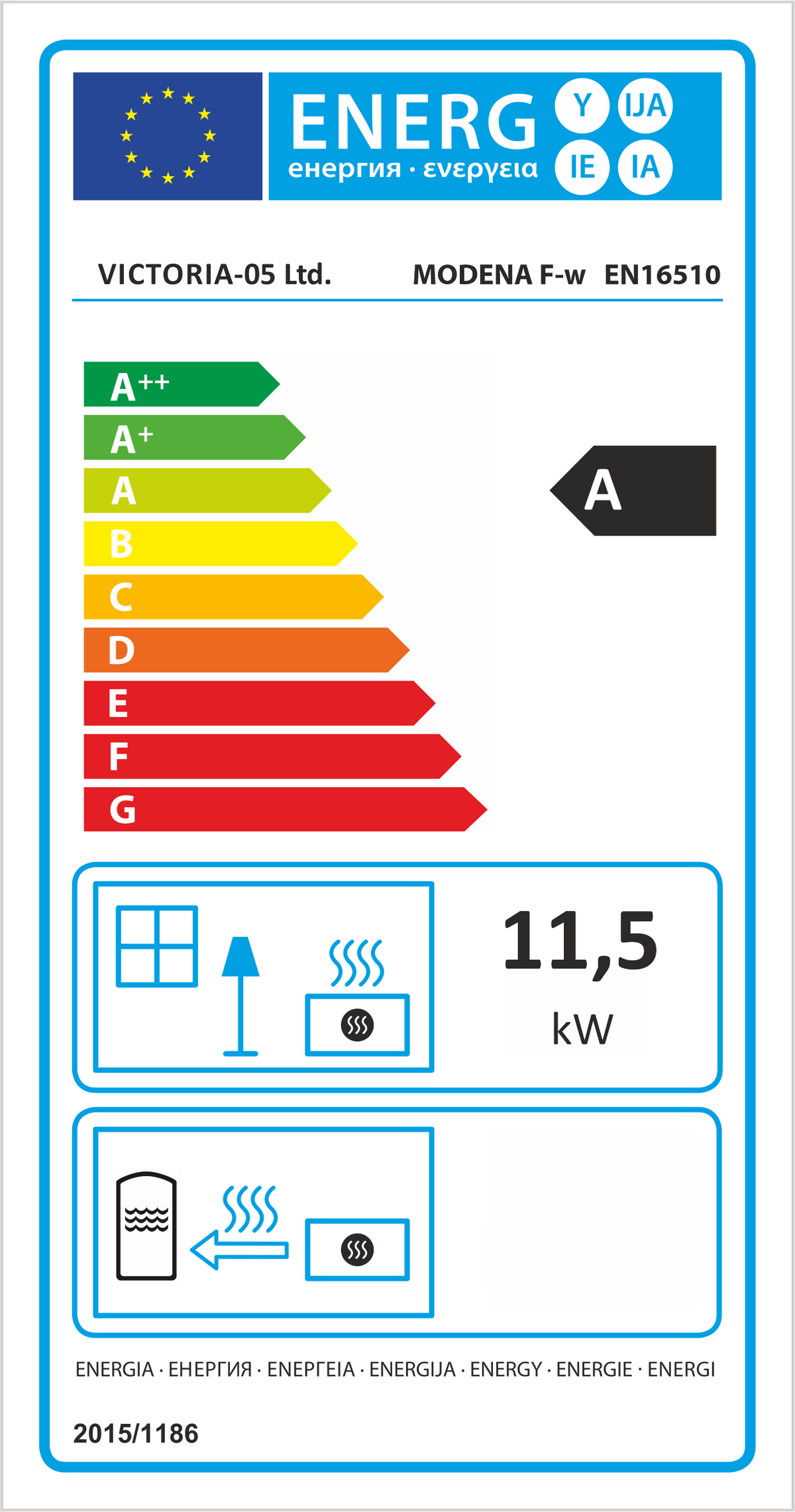 Victoria-05 Modena F Wood-Burning Stove with Oven – 11.53 kW – image 5