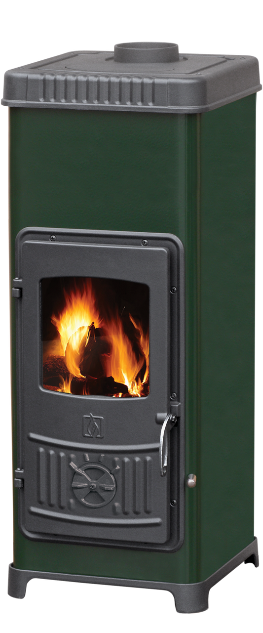 Plamen Dora 10 N wood-burning room stove – green