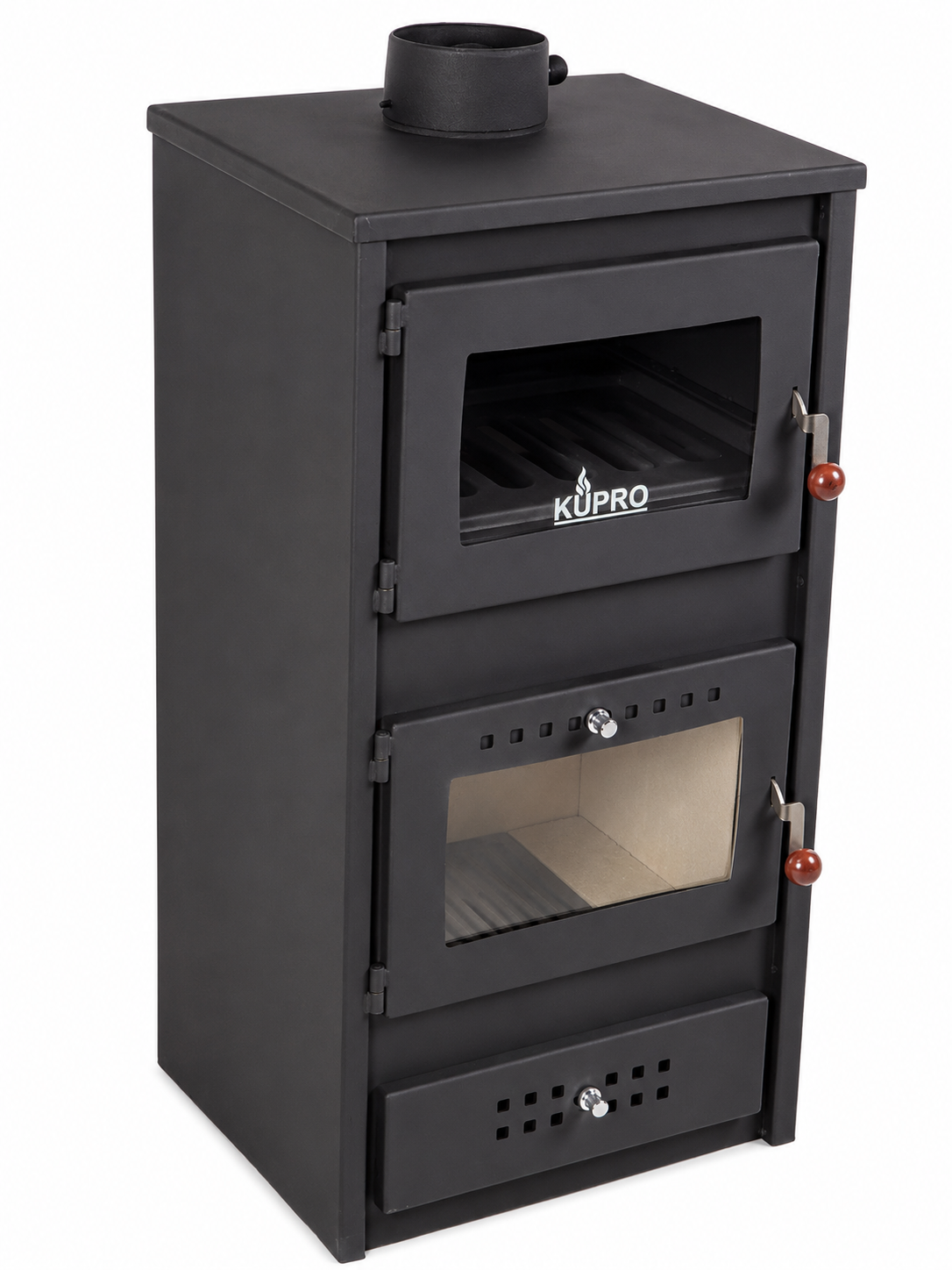 Kupro F Steel Top Wood-Burning Stove with Oven – 7.9 kW – image 1