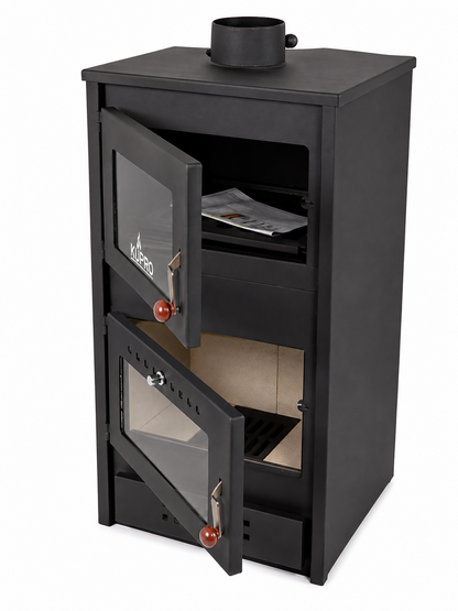 Kupro F Steel Top Wood-Burning Stove with Oven – 7.9 kW – image 3