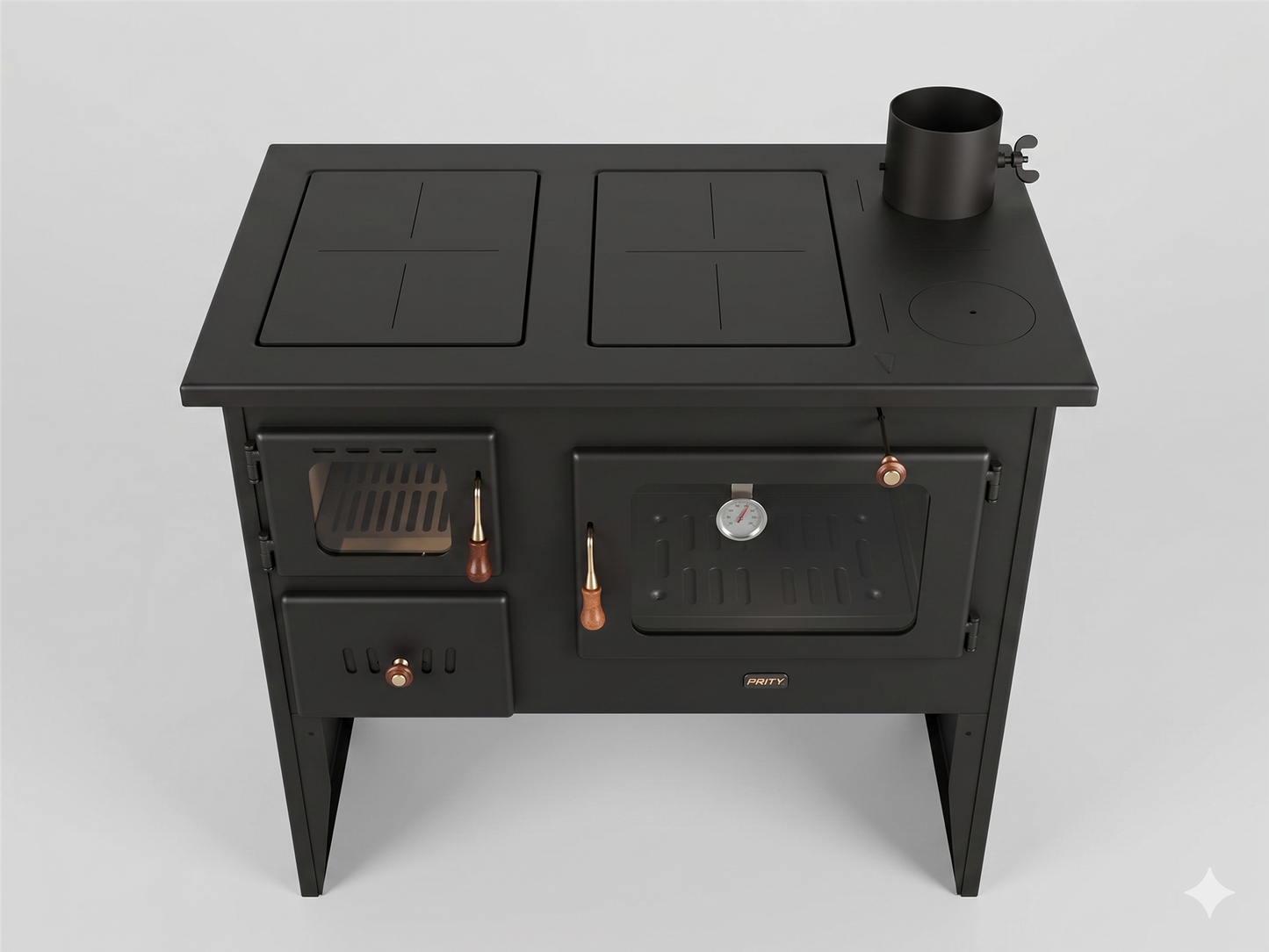 Prity 2P41 — Cooking surface and top view
