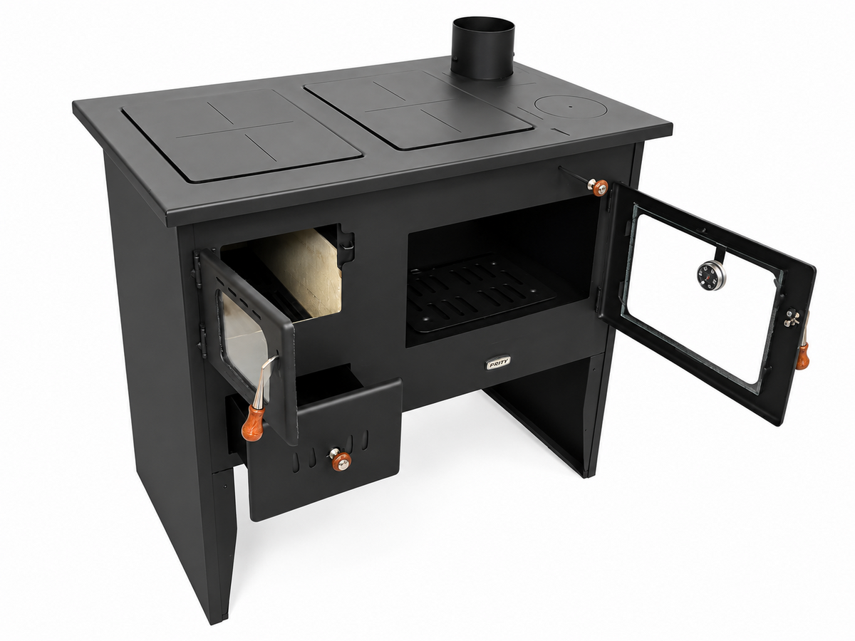 Prity 2P41 — Angled view with open doors