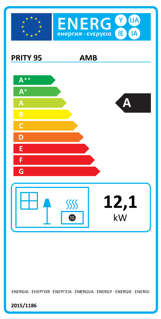 PRITY AMB Wood-Burning Stove with Water Boiler – image 3