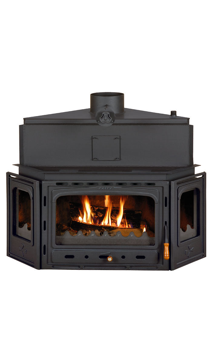 Prity ATC W20 Wood Burning Fireplace Insert with Boiler