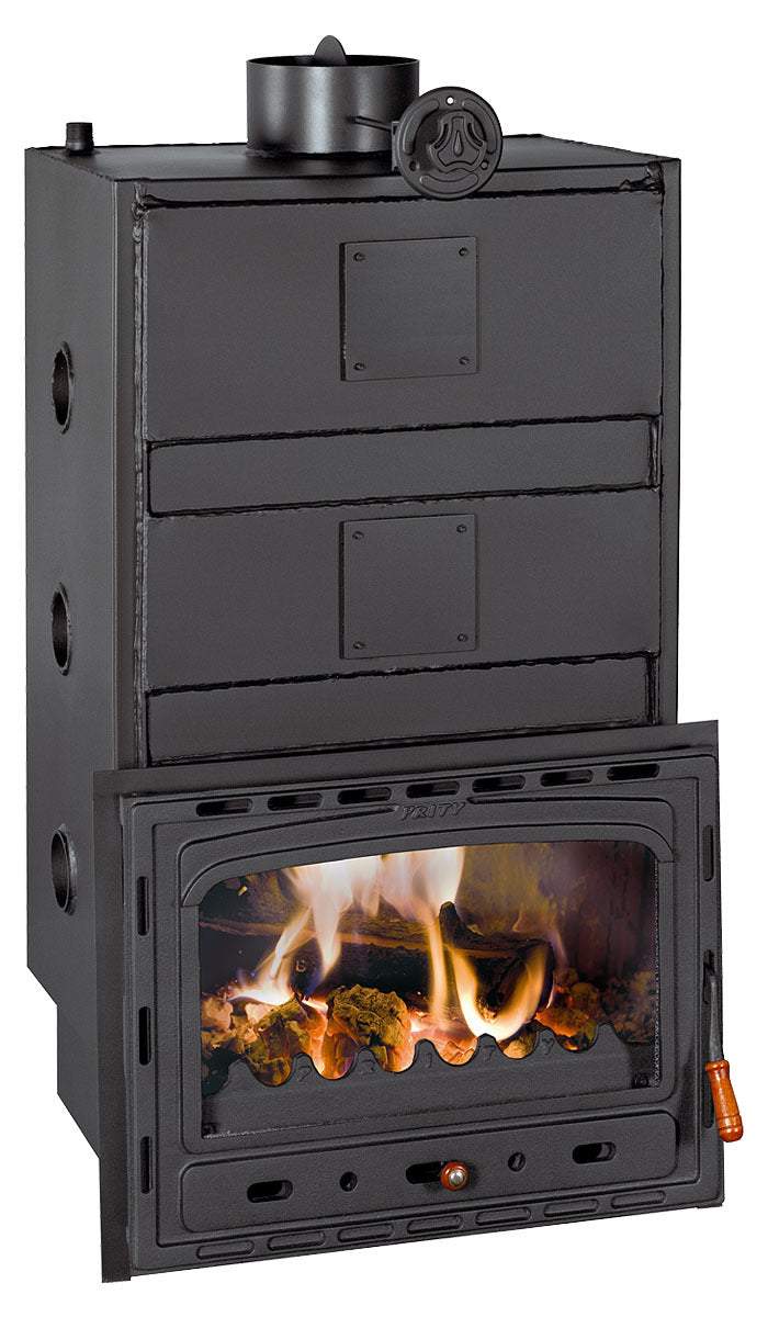 Prity C W35 Wood Burning Fireplace Insert with Boiler
