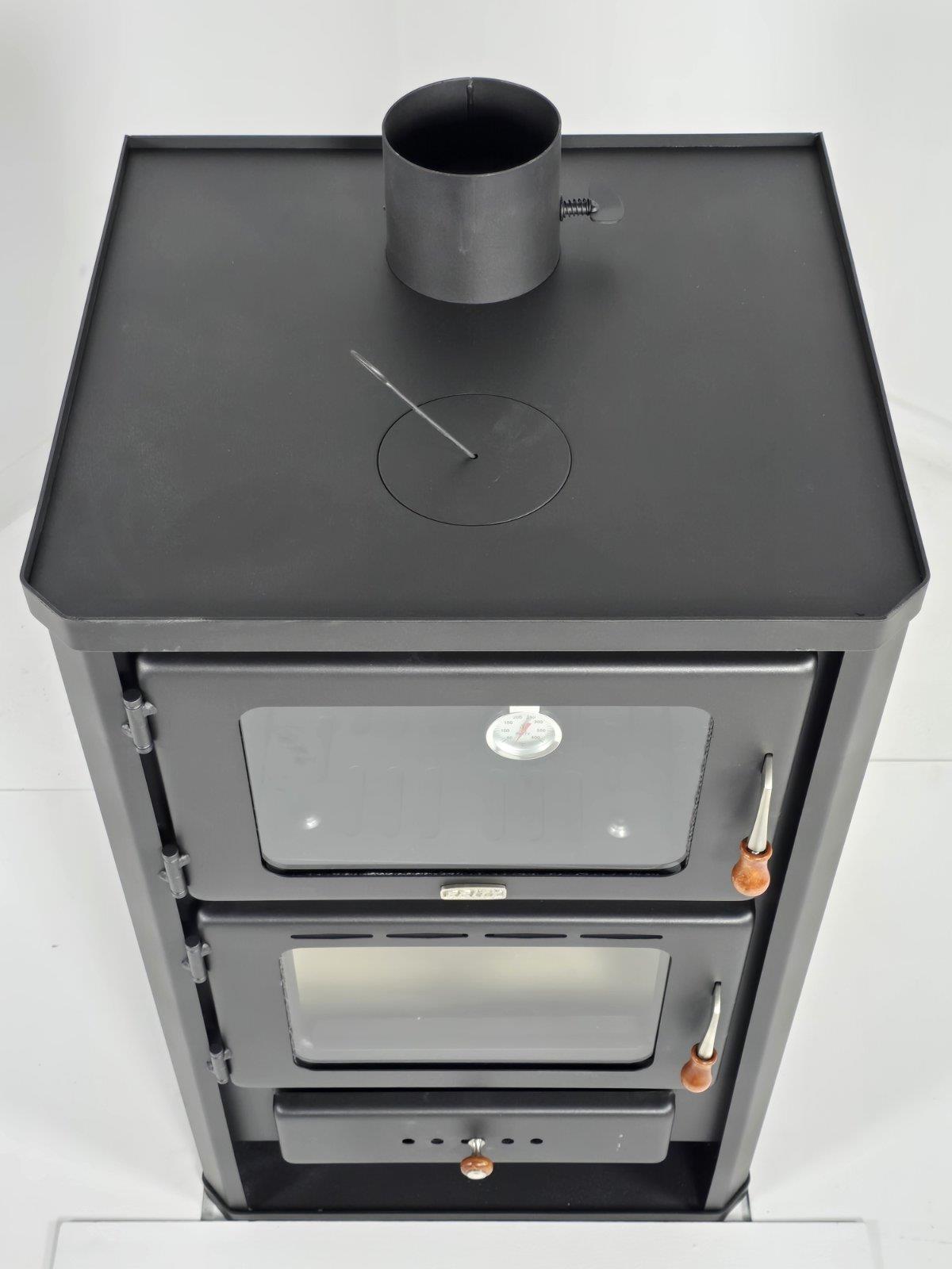 Prity FG — Top view and flue outlet