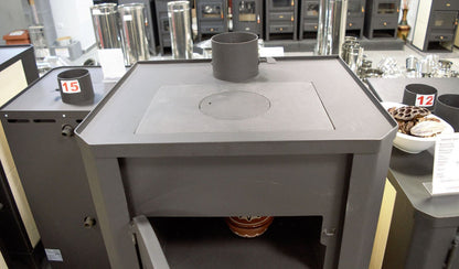 Prity FG W20 — Top view and flue outlet