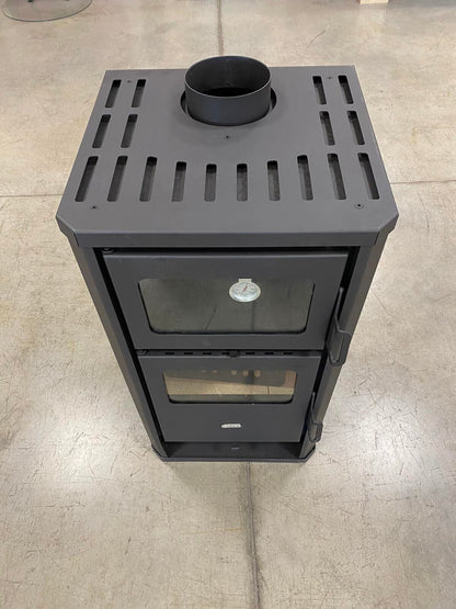 Prity FM D — Top view and flue outlet
