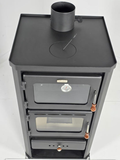 Prity FM — Top view and flue outlet