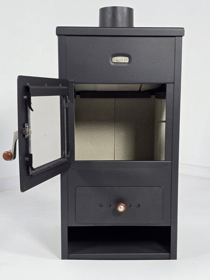Prity K1 optima — Open door and firebox