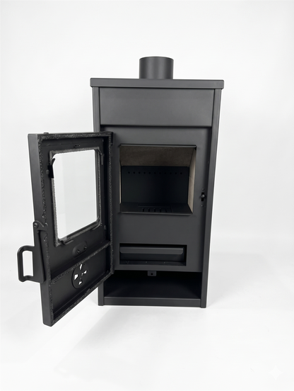 PRITY KOP D — Open door and firebox