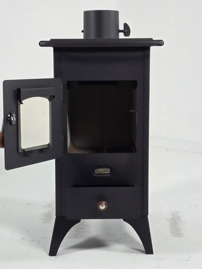Prity Mini SP — Open door and firebox