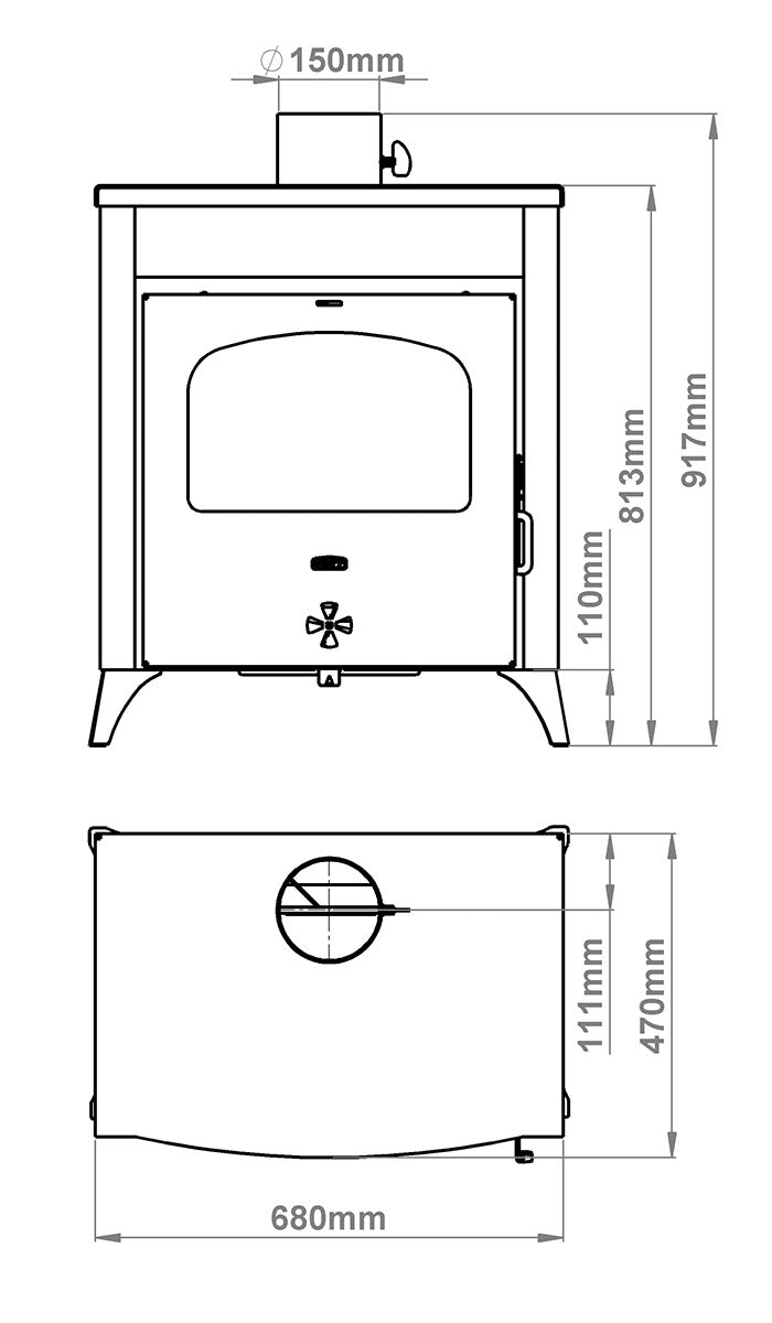 PRITY MR D Wood-Burning Stove – 11.6 kW – image 2