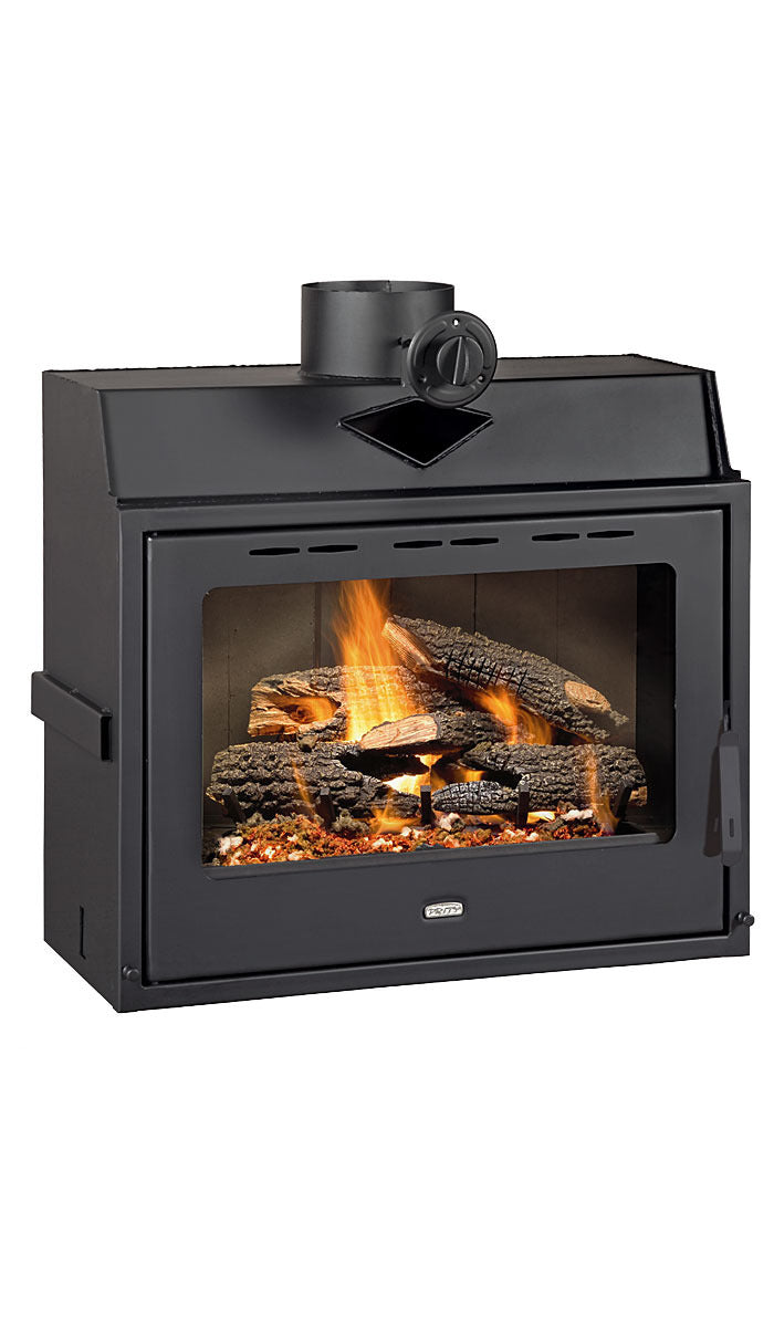 PRITY P Wood-Burning Fireplace Insert with Water Boiler – image 1