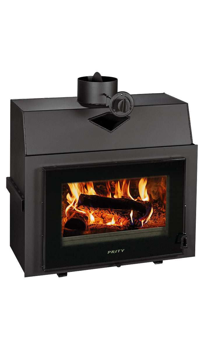 PRITY P TV Wood-Burning Fireplace Insert with Water Boiler – image 1