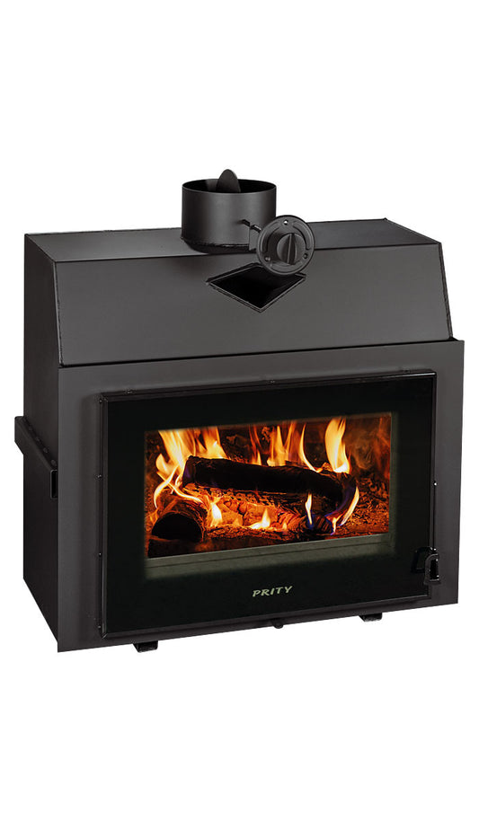 PRITY P TV Wood-Burning Fireplace Insert with Water Boiler – image 1