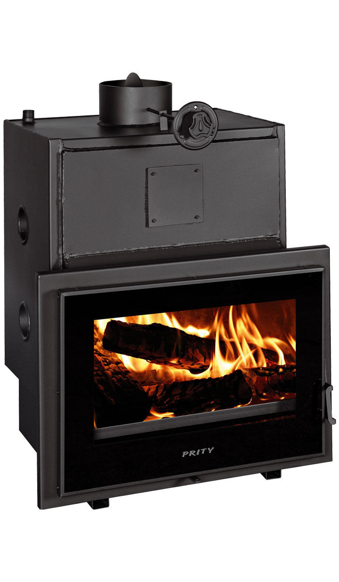 PRITY P W28 TV Wood-Burning Fireplace Insert with Water Boiler – image 1