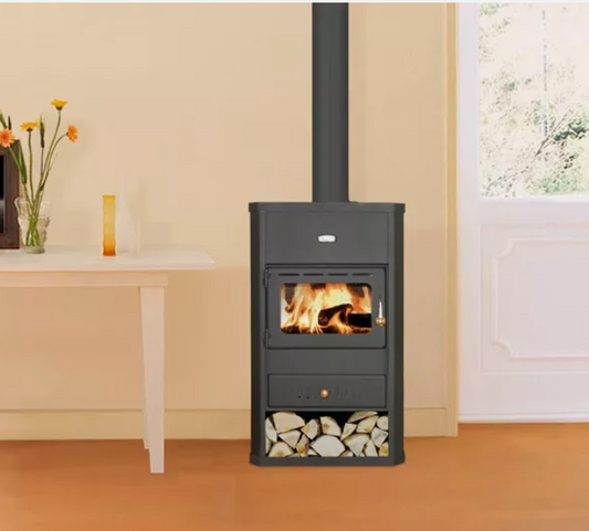 PRITY S1 — Wood-burning stove in a room setting