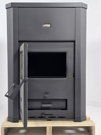 Prity WD W24D — Open door and firebox