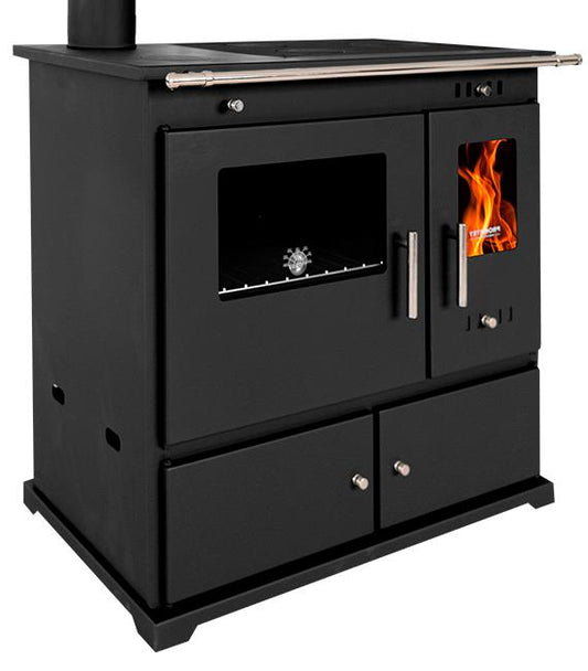 Prometey Praktik Lux Black Wood-Burning Cooker – image 1