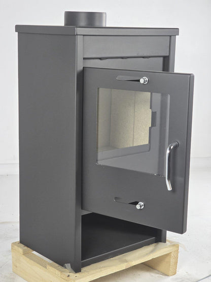 Deluxe LG — Open door and firebox interior