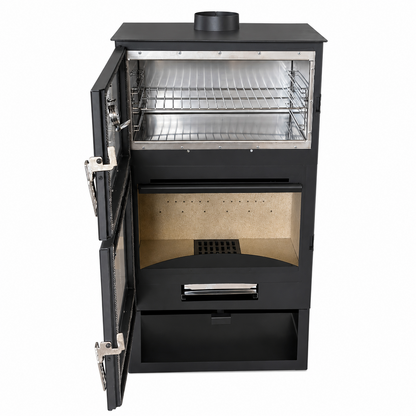Verso Ava F Inox Wood-Burning Stove with Oven – 11 kW – image 2