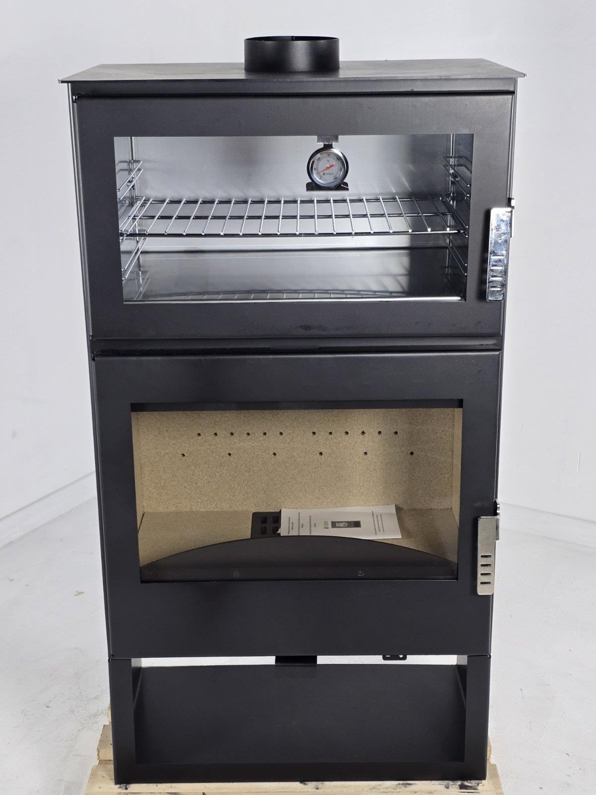 Verso Ava F Inox Wood-Burning Stove with Oven – 11 kW – image 3