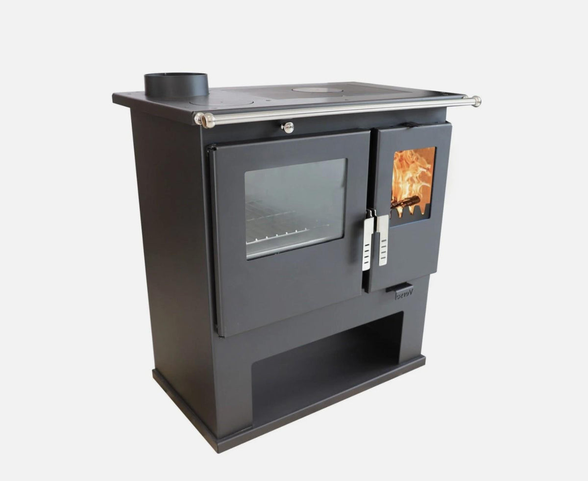 Verso CS Inox Wood-Burning Cooker – 7.7 kW – image 1