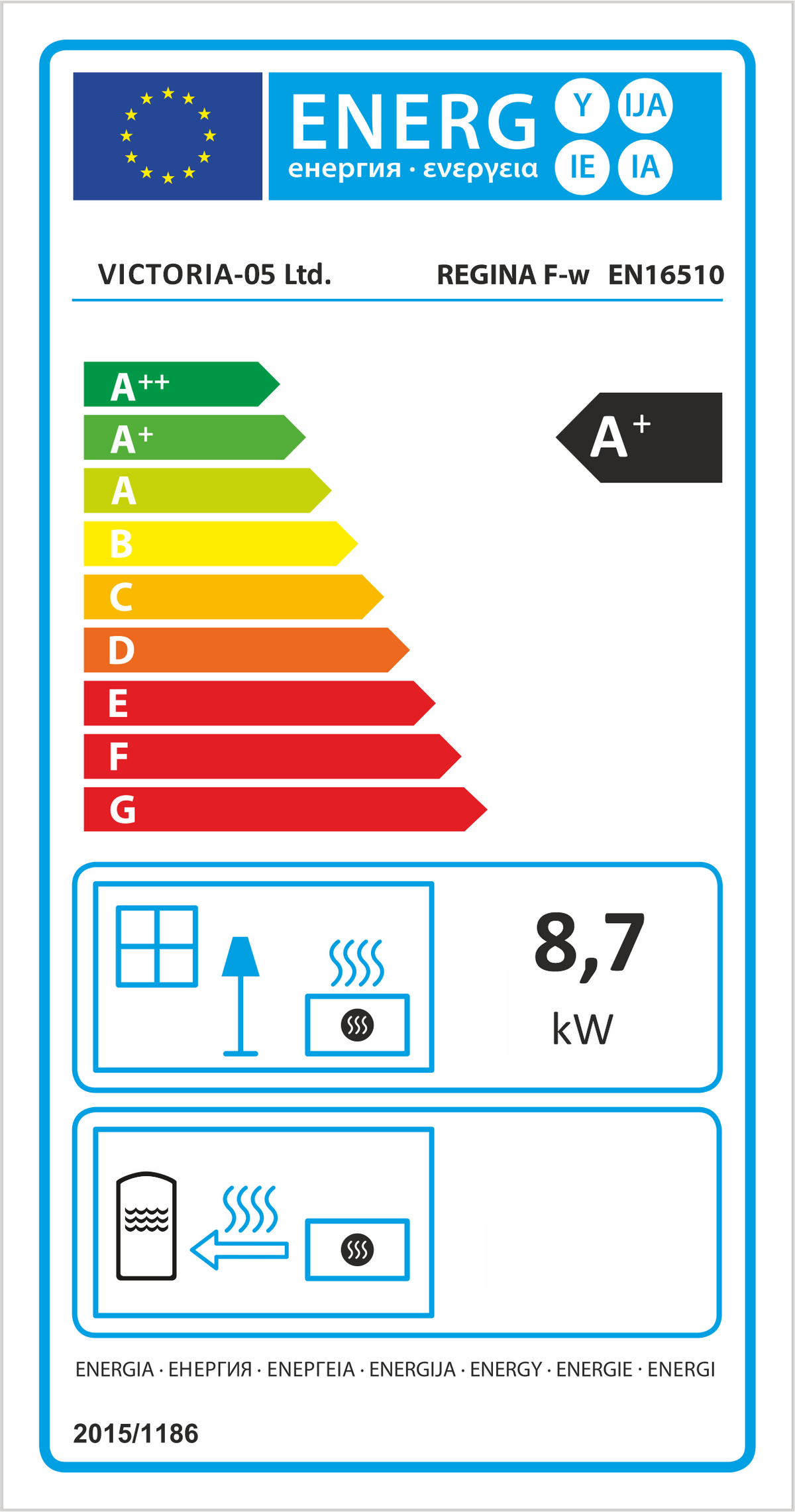 Victoria-05 Regina F Wood-Burning Stove with Oven – 8.65 kW – image 5